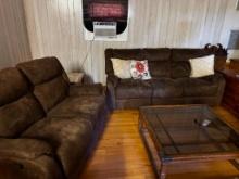 Brown Reclining Furniture Set  Couch, Loveseat & Recliner (Pickup in Bauxite)