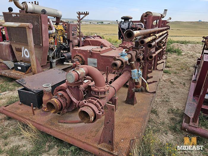 National JWS-300L Triplex Skid Mounted Mud Pump 335 Turbo Diesel