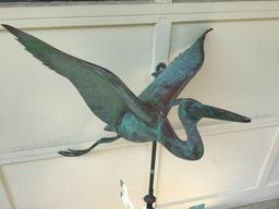 Copper weathervane