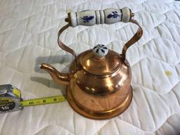 Copper tea kettle