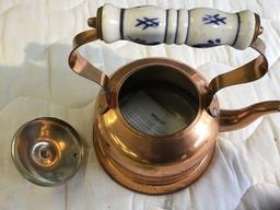 Copper tea kettle
