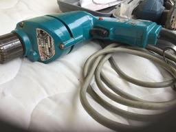 Makita variable speed drill and Ryobi sander