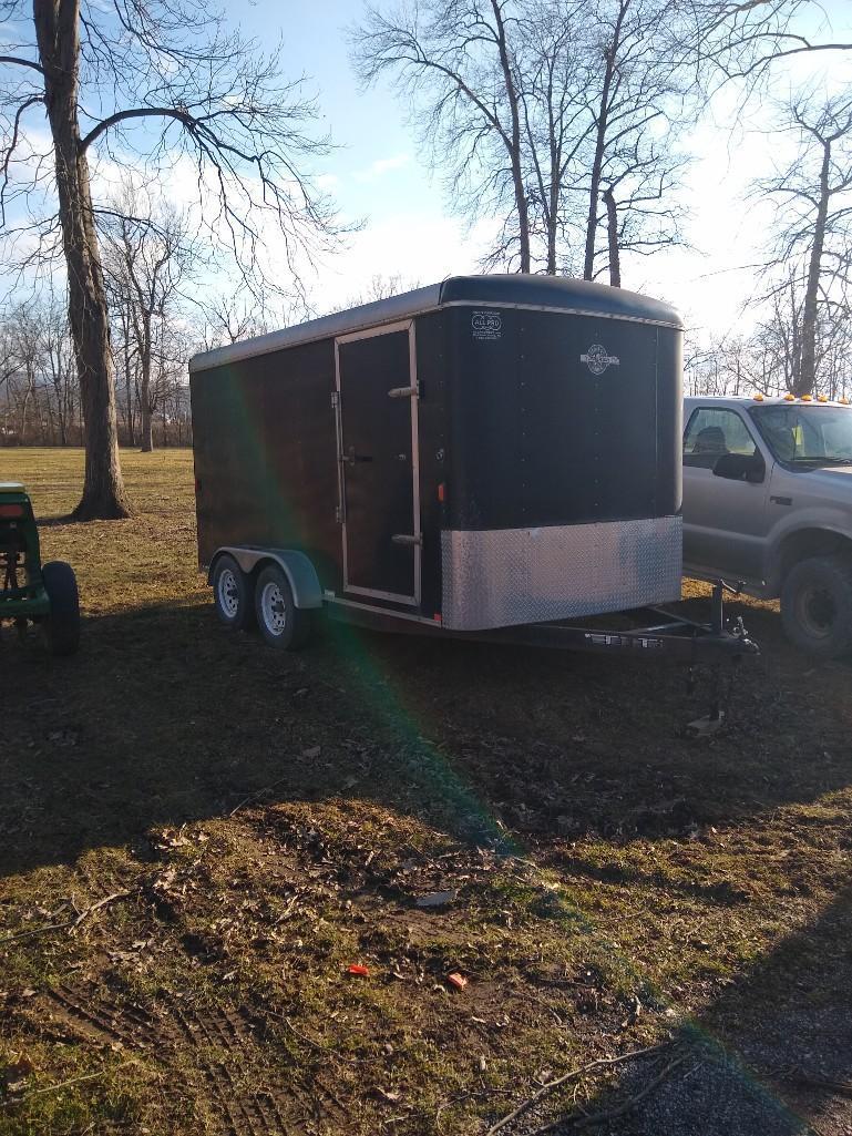 2009 Black Carry-On Cargo Enclosed Trailer 7X14