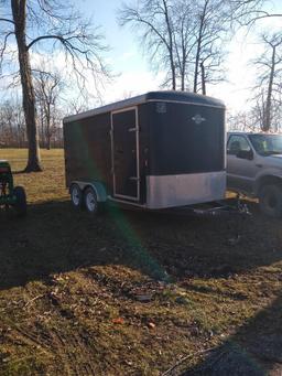 2009 Black Carry-On Cargo Enclosed Trailer 7X14