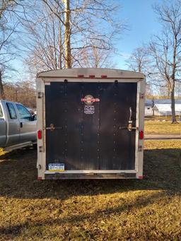 2009 Black Carry-On Cargo Enclosed Trailer 7X14