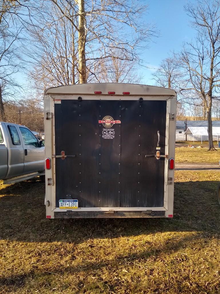 2009 Black Carry-On Cargo Enclosed Trailer 7X14