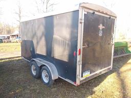 2009 Black Carry-On Cargo Enclosed Trailer 7X14