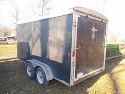 2009 Black Carry-On Cargo Enclosed Trailer 7X14