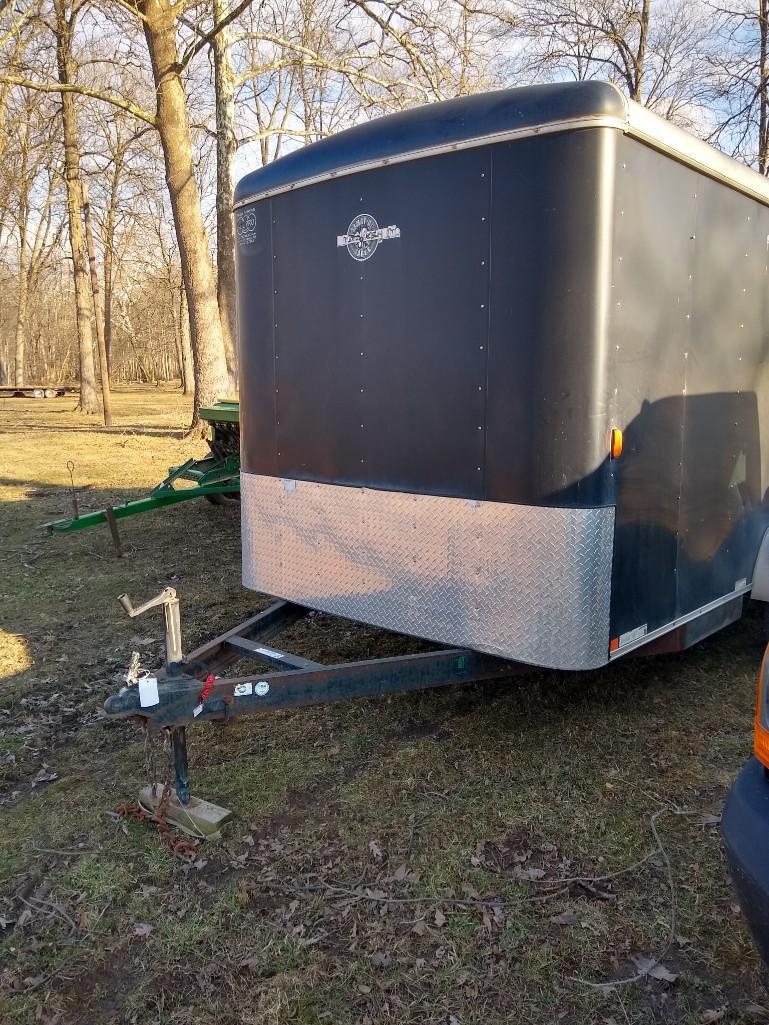 2009 Black Carry-On Cargo Enclosed Trailer 7X14