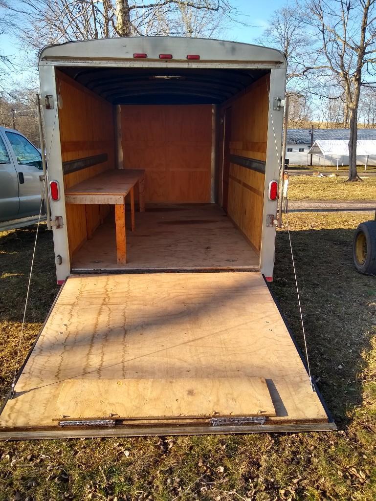 2009 Black Carry-On Cargo Enclosed Trailer 7X14