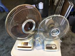 12 inch oscillating fan three speed and 10 inch oscillating fan 2 speed