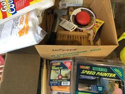 Painting supplies, rollers, edgers, speed painter, buckets, brushes drop cloths and more