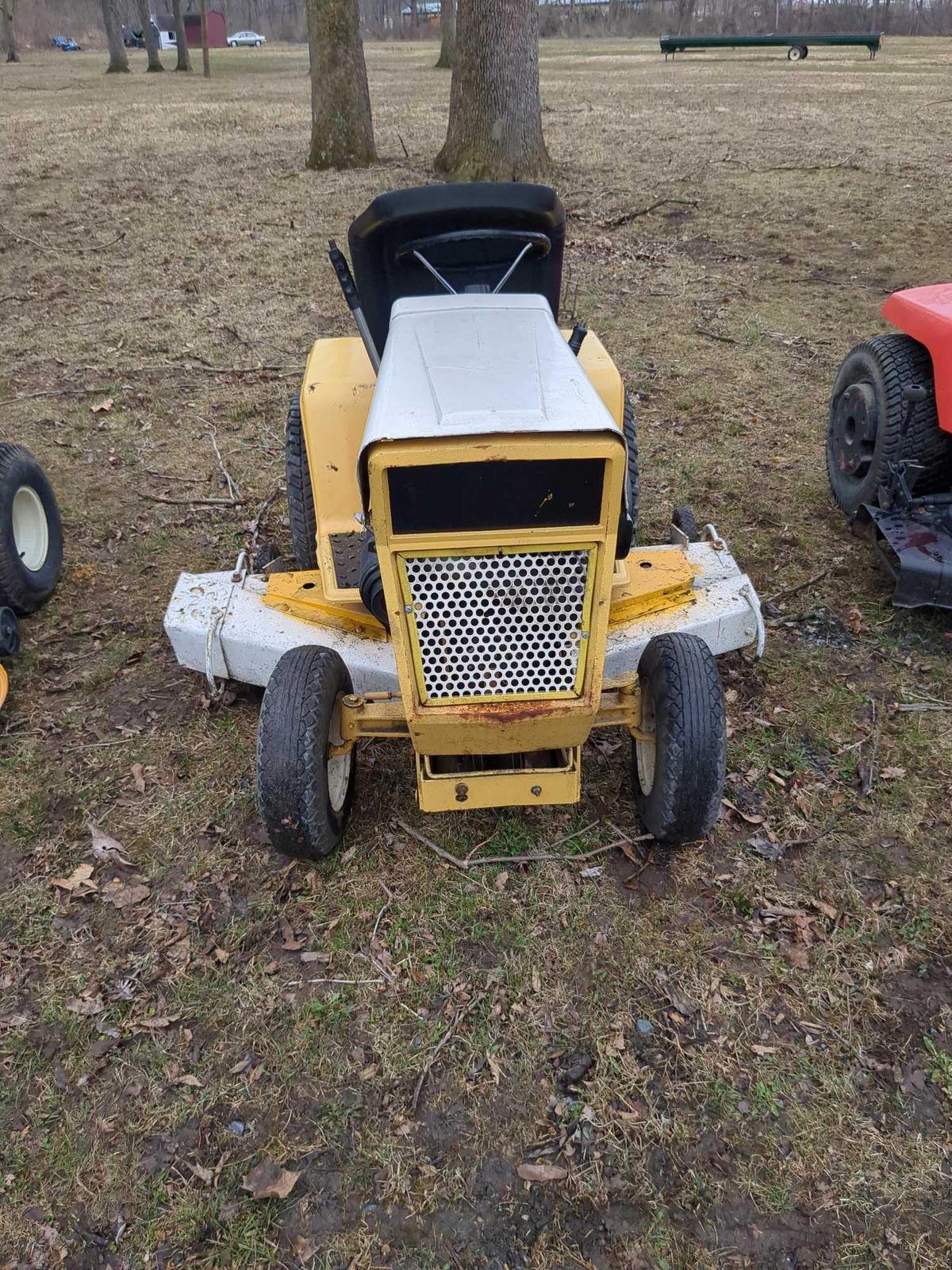 Cub cadet 126 starts runs drives and mows