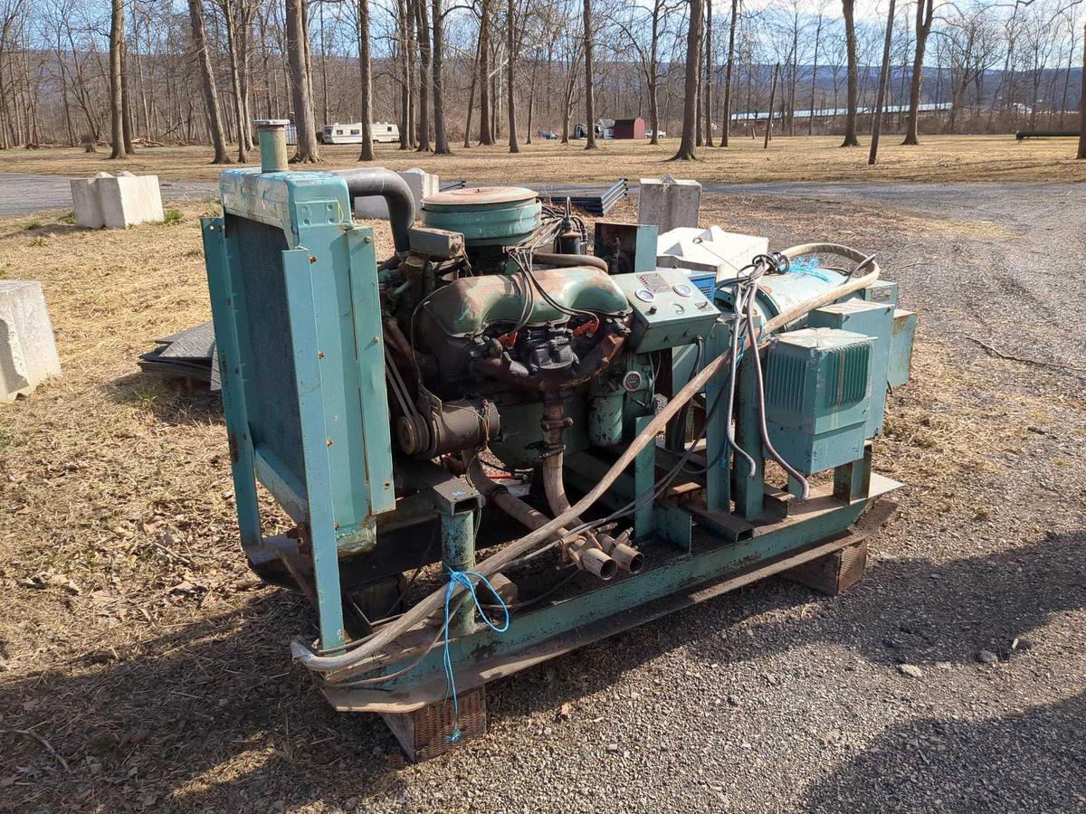 Kurtz & Root 60kw generator Chevy LP engine