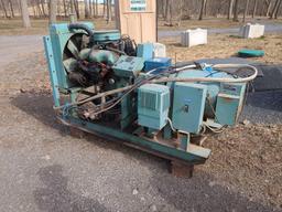Kurtz & Root 60kw generator Chevy LP engine