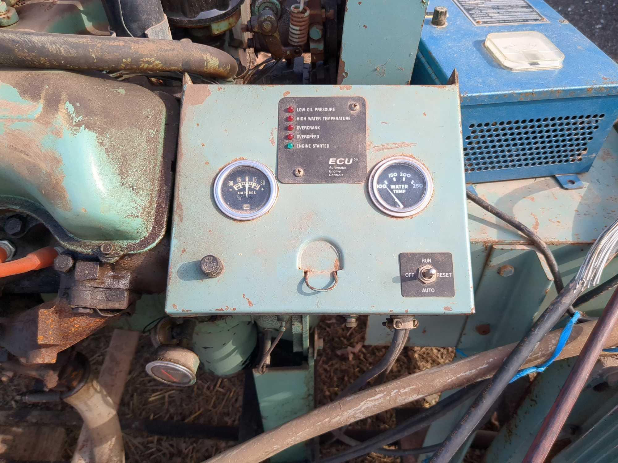 Kurtz & Root 60kw generator Chevy LP engine