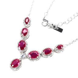 Natural  Red Ruby Necklace