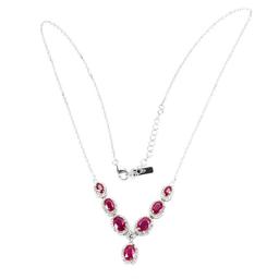 Natural  Red Ruby Necklace