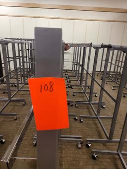 Chrome 6 Way Multiuse Racks On Wheels