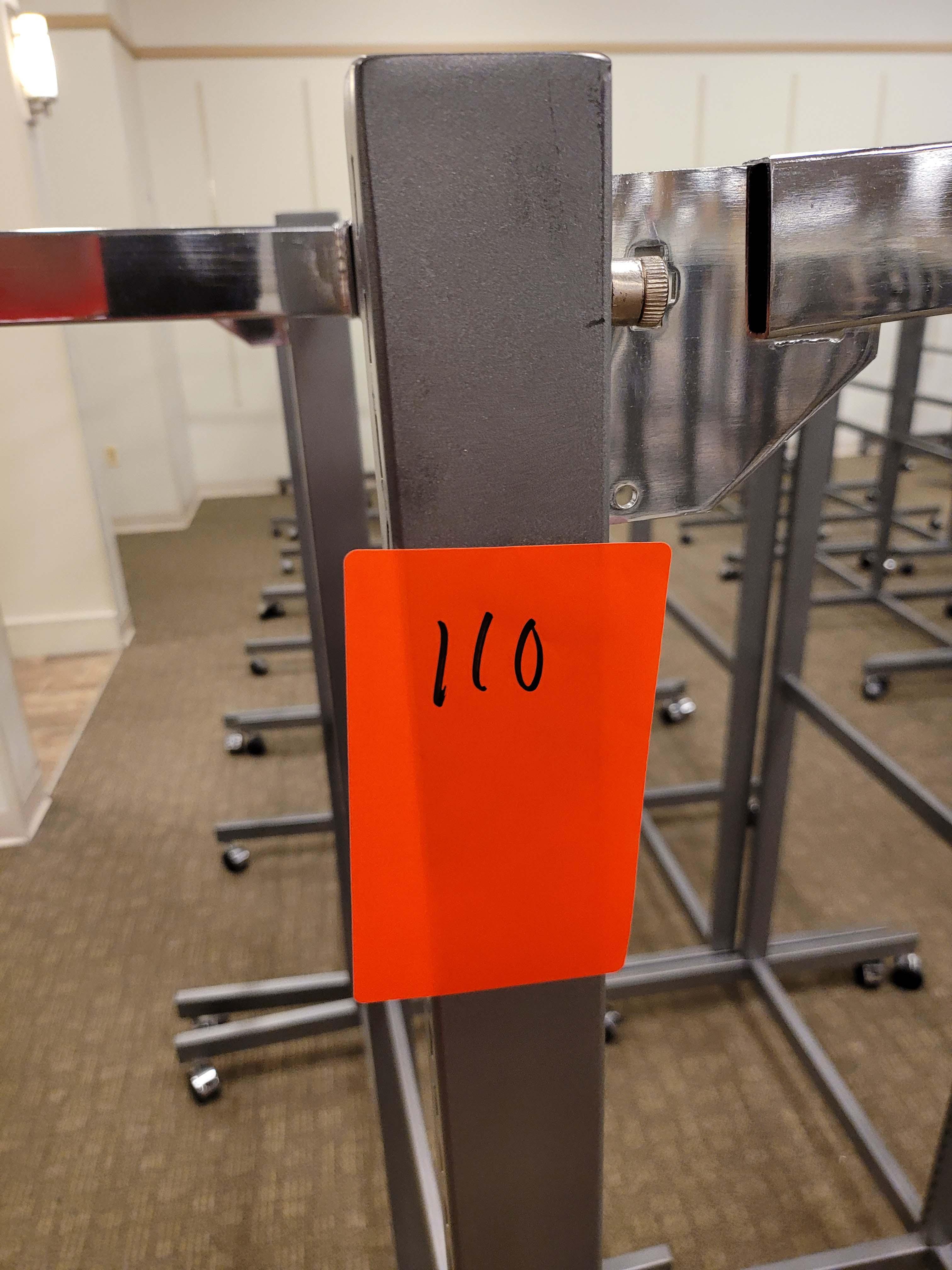 Chrome 6 Way Multiuse Racks On Wheels