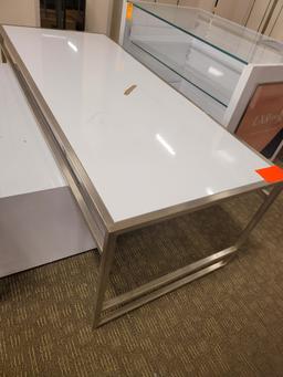 White And Chrome Table