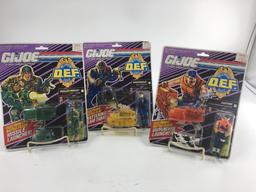 3 GI JOE DEF FORCE WARRIORS IN GOOD SHAPE