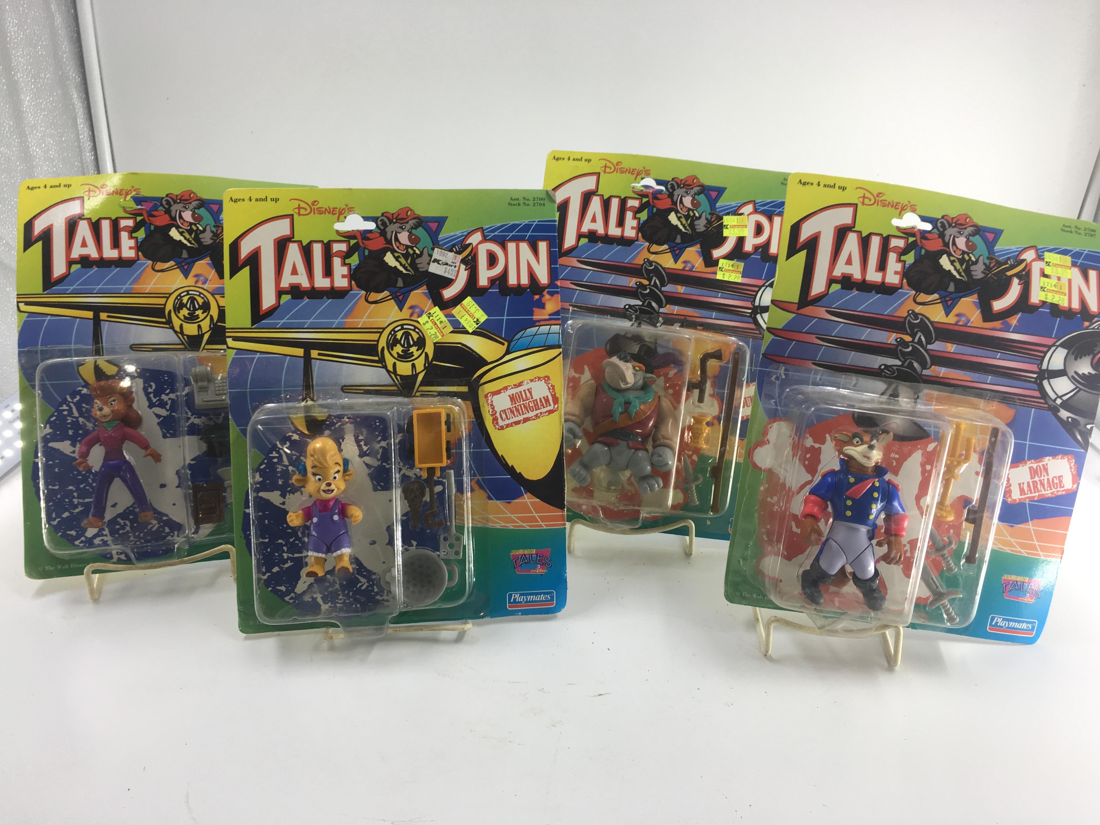 4 TALE SPIN ACTION FIGURES