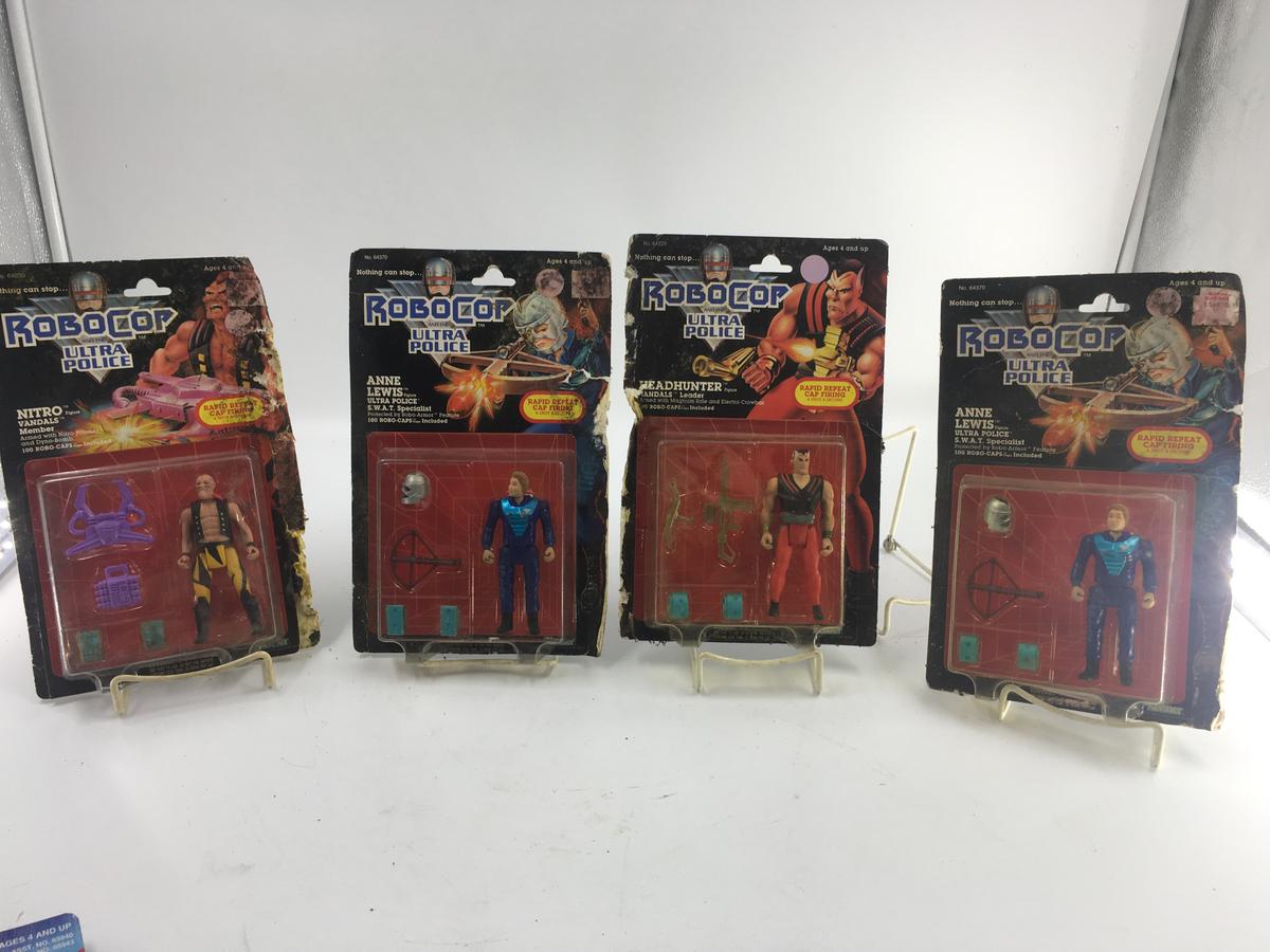 4 ROBO COP ACTION FIGURES AS IS CONDITION