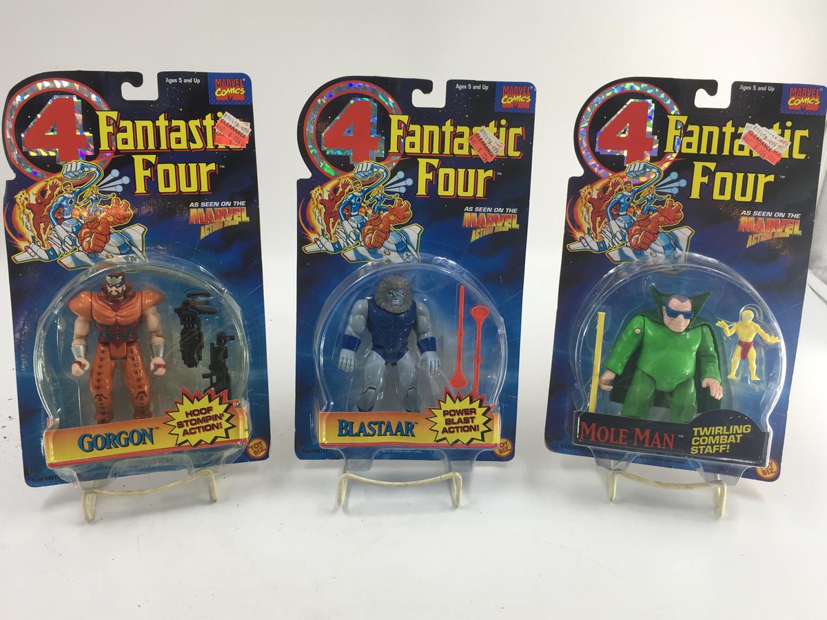 3 FANTASTIC FOUR ACTION FIGURES