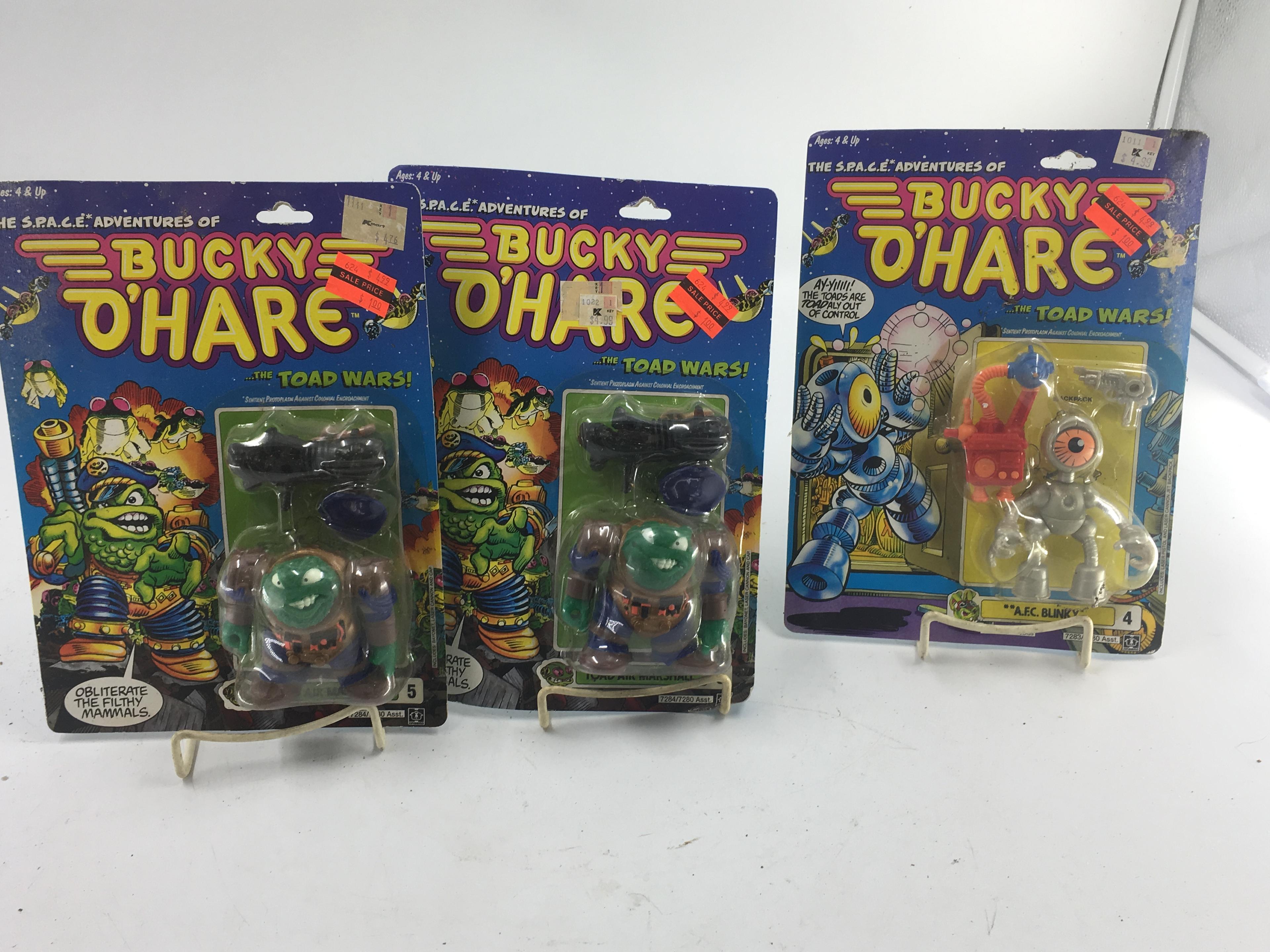 3 BUCKY O'HARE ACTION FIGURES
