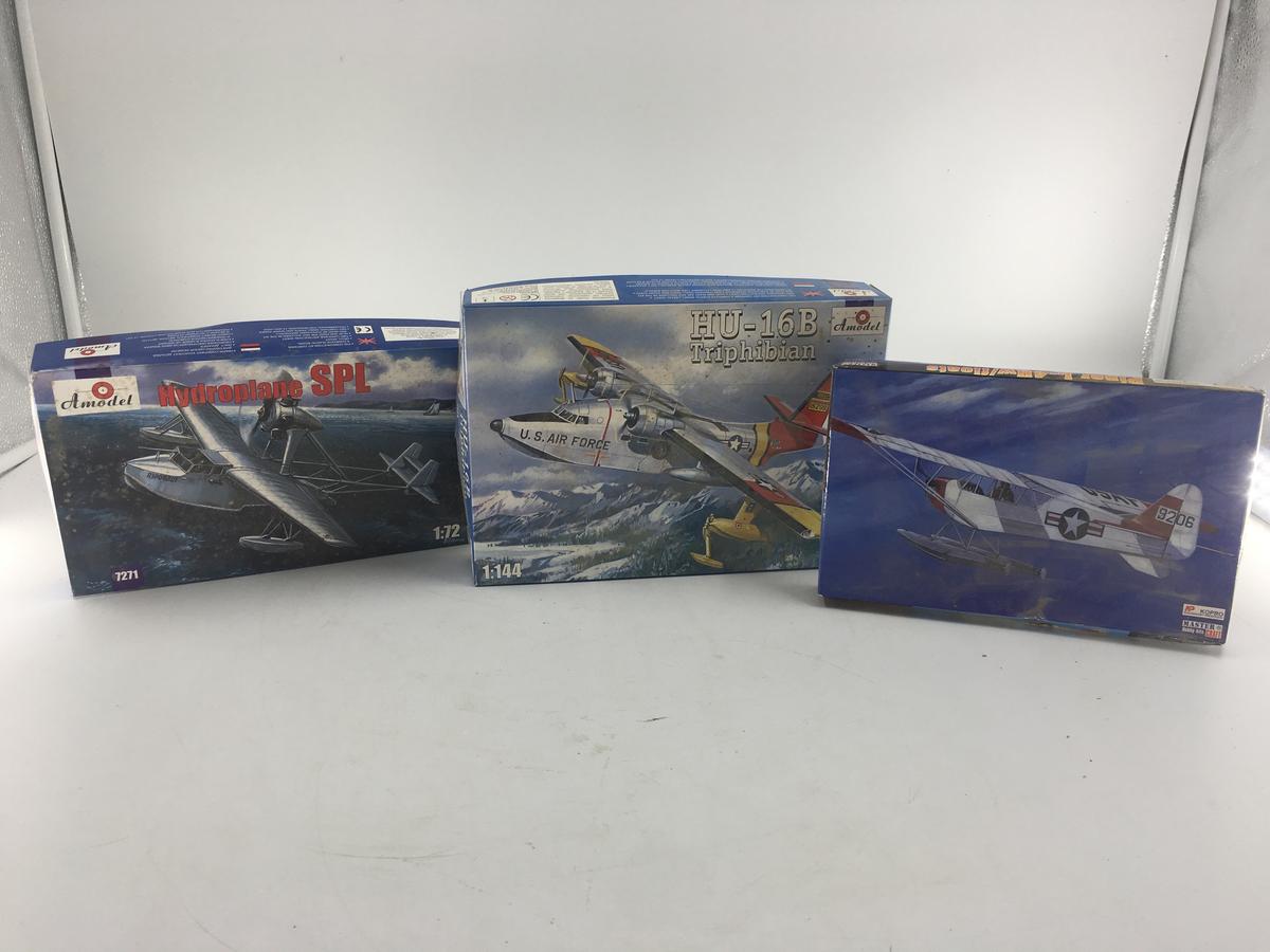 3 SMALLER AIRPLANE MODELS