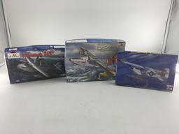 3 SMALLER AIRPLANE MODELS