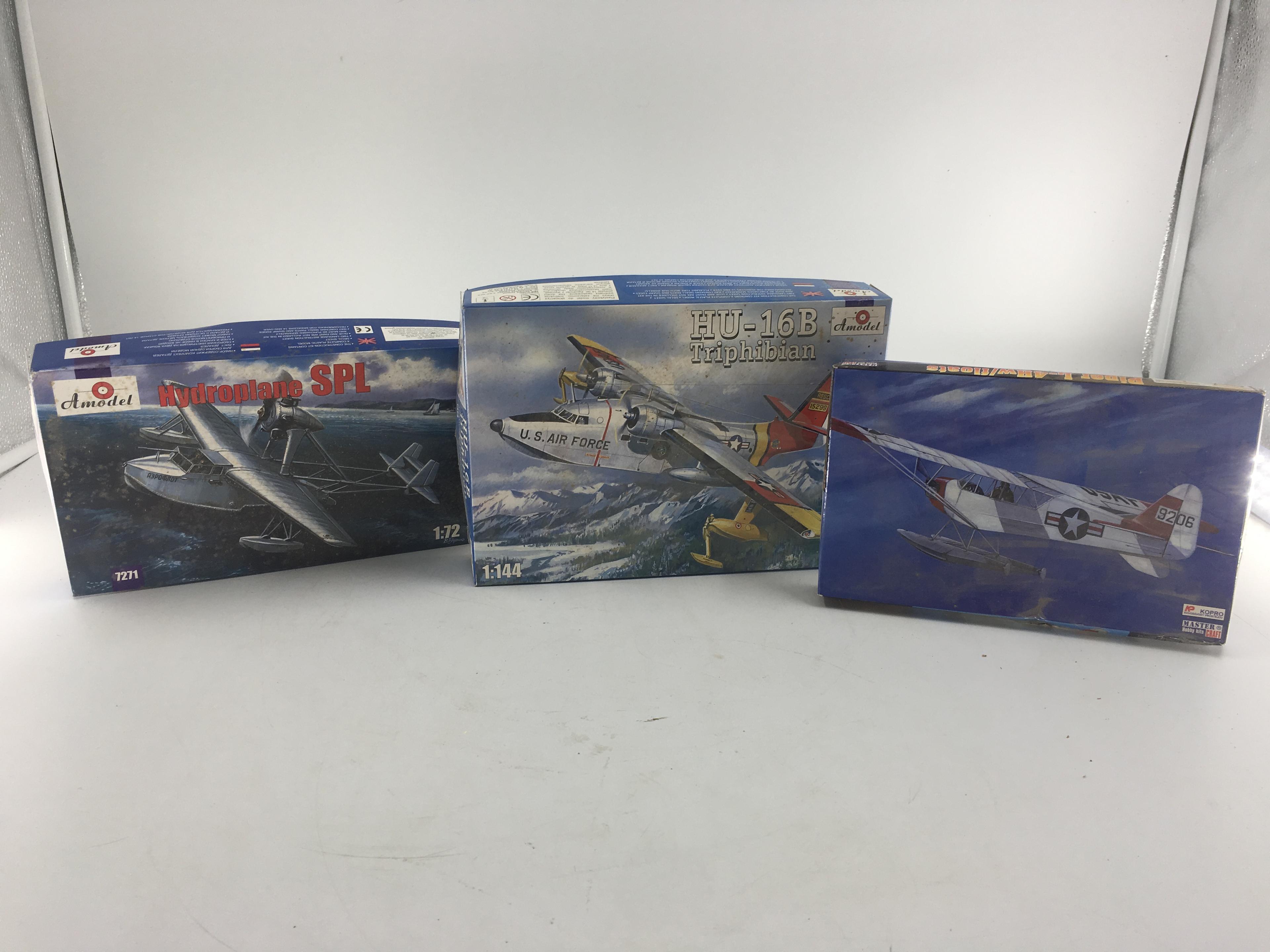 3 SMALLER AIRPLANE MODELS