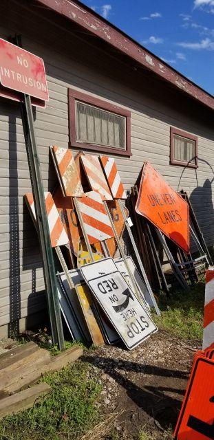 LOT of Misc. Construction / Road Signs