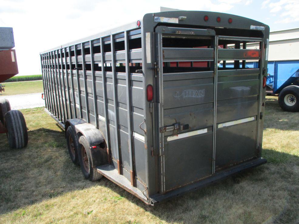 1999 Titan Gooseneck Stock Trailer