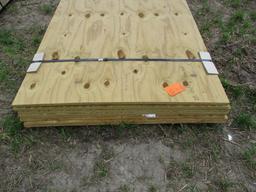 (8) 4' x 8' 3/4" Treated Plywood