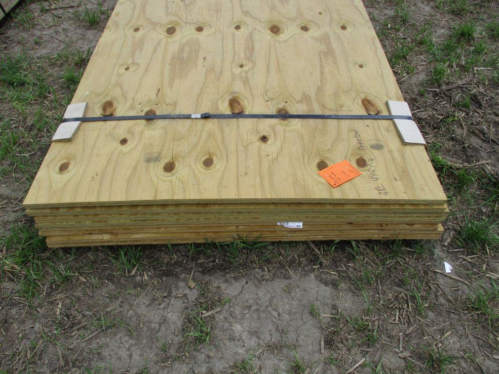 (8) 4' x 8' 3/4" Treated Plywood