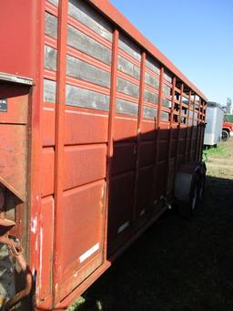 1992 Circle D Gooseneck Livestock Trailer