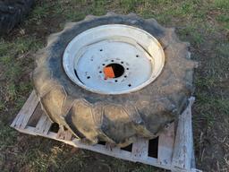 12.4-24 Tire and Rim