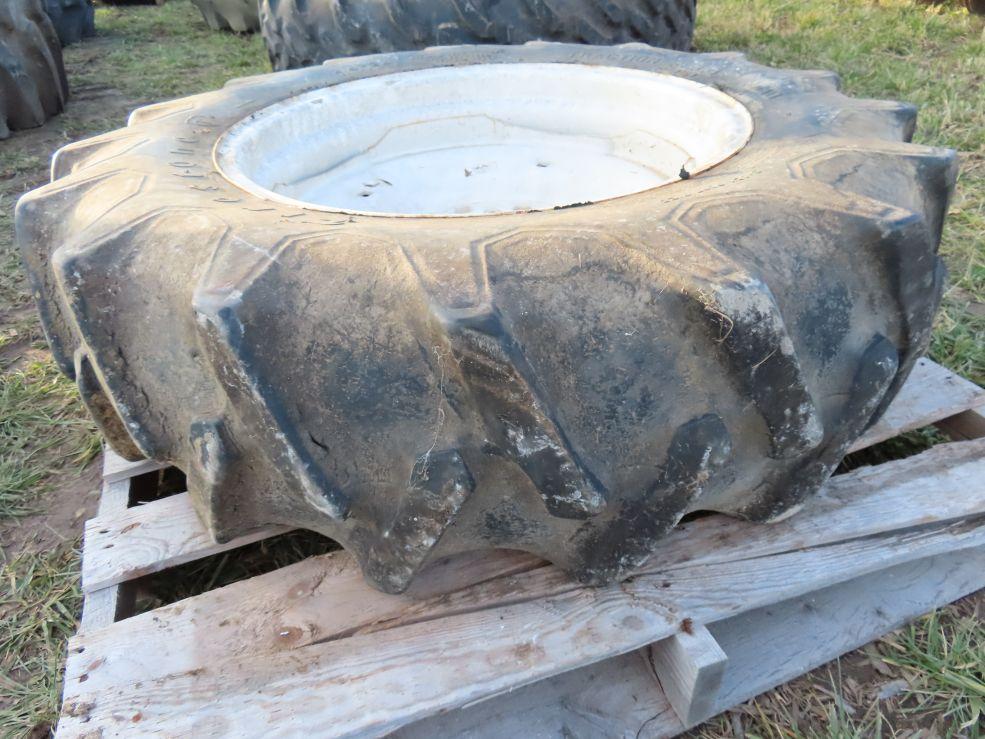 12.4-24 Tire and Rim