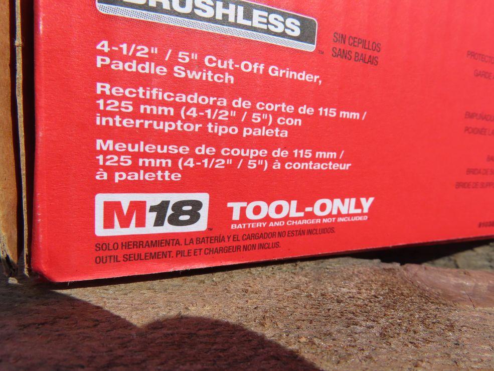 Milwaukee M18 Brushless 4-1/2"/5" Cut Off Grinder