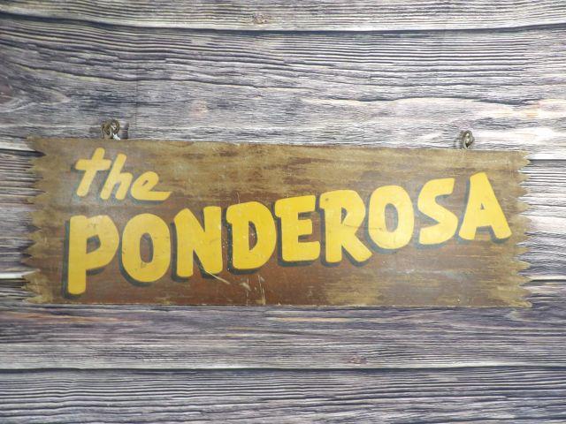 The Ponderosa Wooden Sign