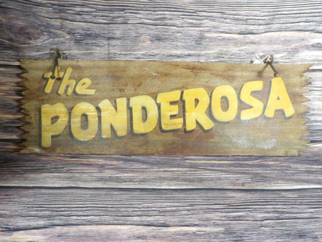 The Ponderosa Wooden Sign