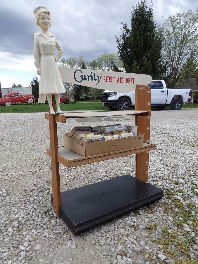 Curity First Aid Dept. Store Display Shelf