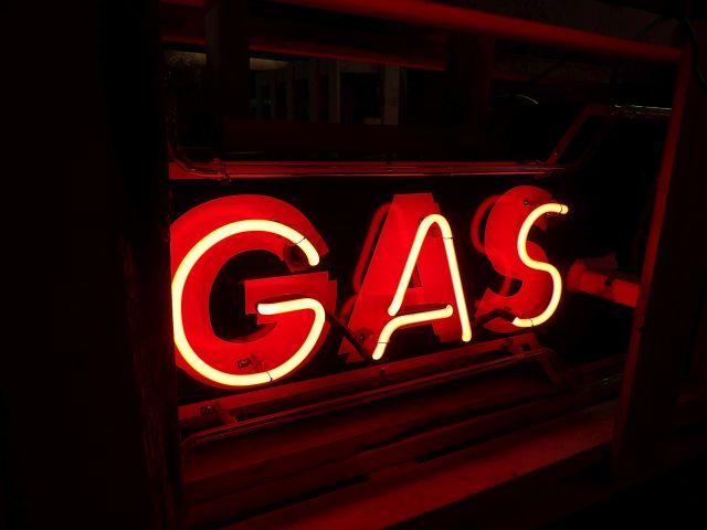 Gas Arrow Neon Sign