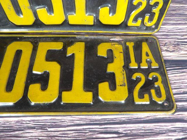 1923 Iowa License Plates