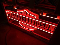 Harley Davidson Neon Porc. Sign