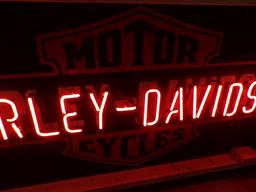 Harley Davidson Motorcycles Bullnose Neon Sign