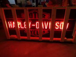 Harley Davidson Motorcycles Bullnose Neon Sign