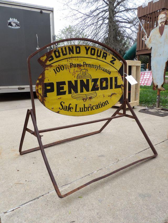 Pennzoil Safe Lubrication Curb Sign